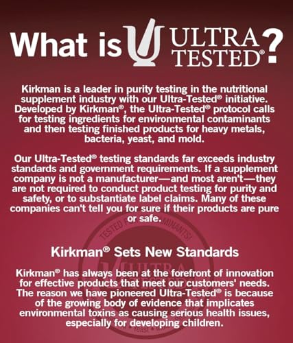 Kirkman Coenzyme Q10 100 mg Chewable Tablets (with Stevia) - 120 Chewable Tablets