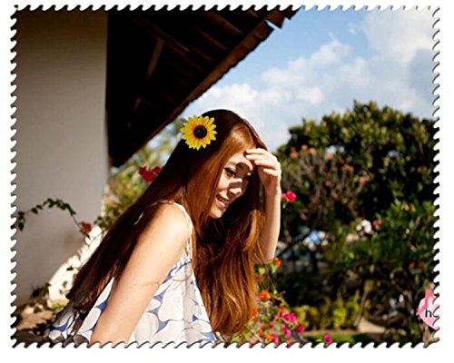 erioctry 6PCS Beautiful Sunflower Hair Alligator Clips Hair Clamp Hair Styling Accessories for Lady Girls Party Beach Vacation Wedding Decoration