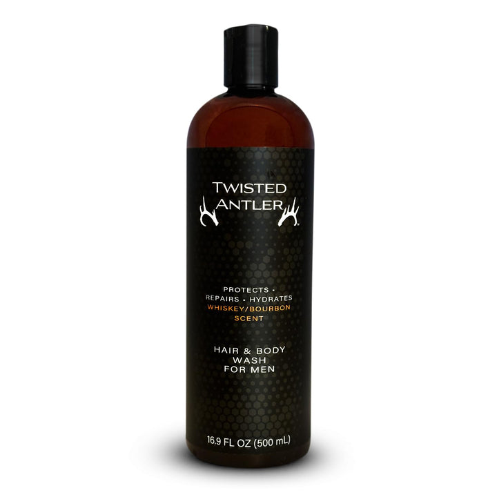 Twisted Antler Hair and Body Wash for Men - 2-in-1 All Natural Mens Shampoo and Skin Care - Protects, Hydrates and Repairs with Anti-Aging Benefits (500 ml)