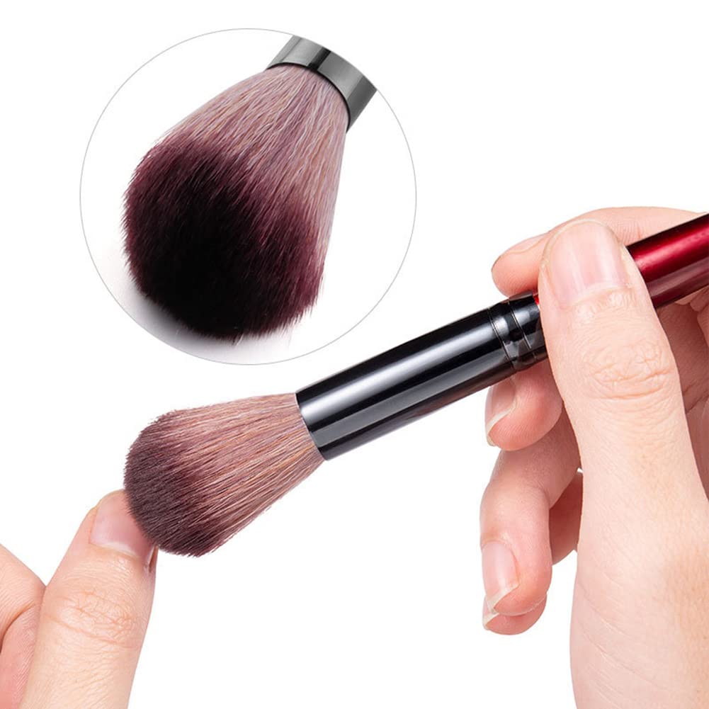 AKOAK 1 Pack Makeup Brush Blush Brush, Soft Nail Art Dust Brush, Base Makeup Brush, Kabuki Brush and Large Powder Mineral Brush for Daily Makeup
