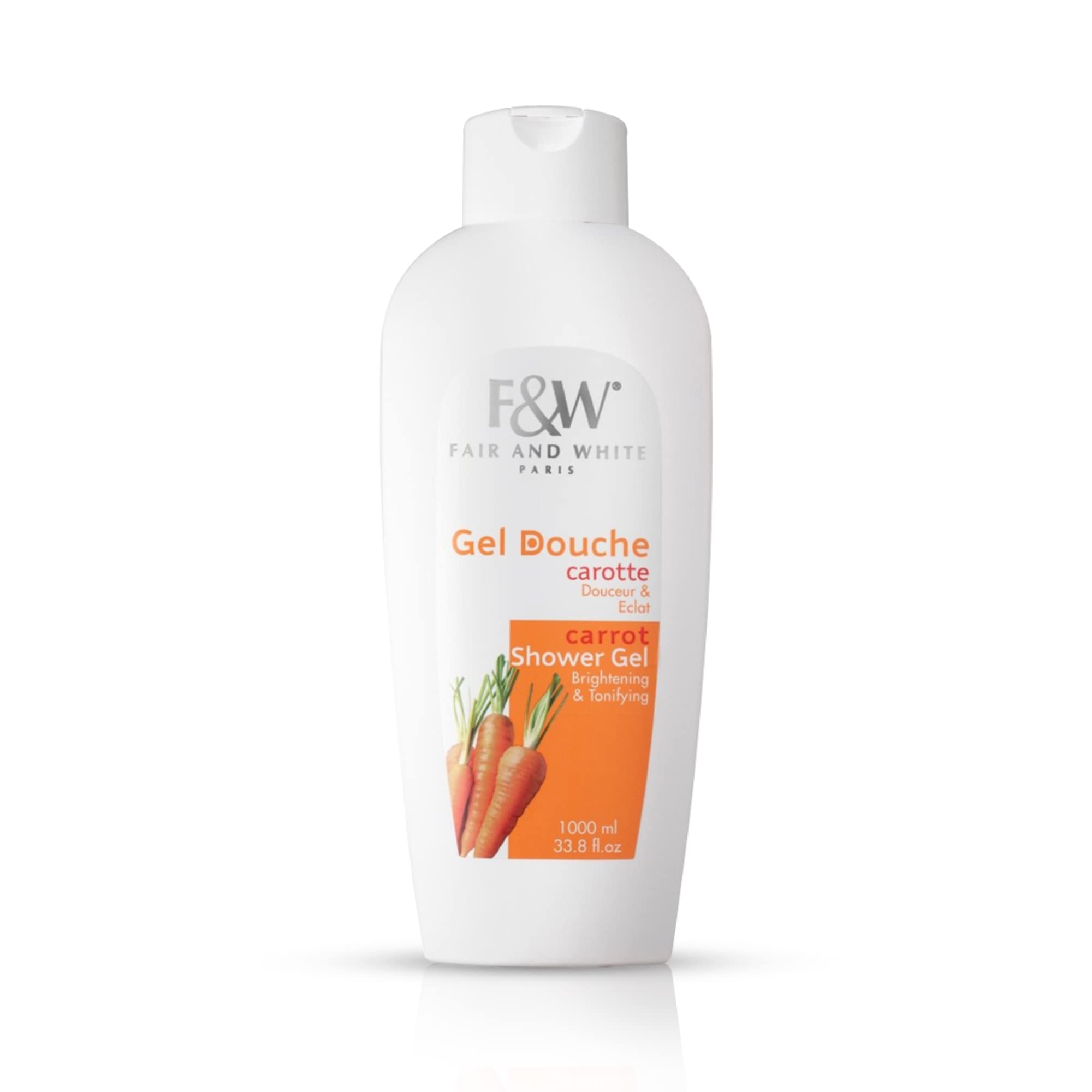 FAIR WHITE Fair & White Original Carrot Brightening & Tonifying Shower Gel, 1000Ml / 33.8Fl. Oz