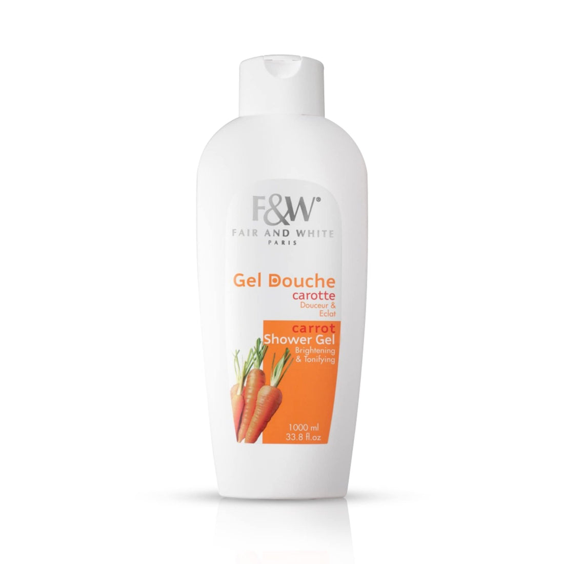 FAIR WHITE Fair & White Original Carrot Brightening & Tonifying Shower Gel, 1000Ml / 33.8Fl. Oz