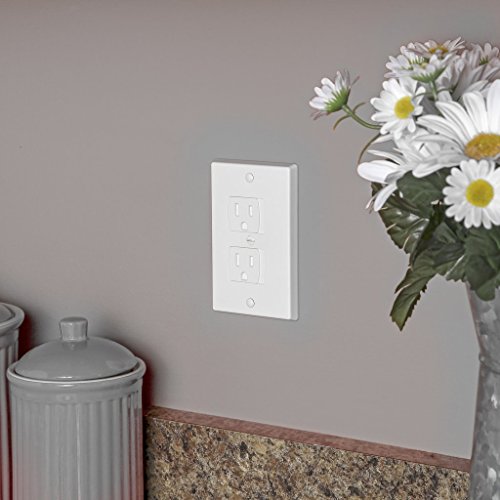 Jambini Self-Closing Baby Proof Outlet Covers Baby Proofing - An Alternative To Plug Covers for Electrical Outlets and Outlet Protectors (3 pack)