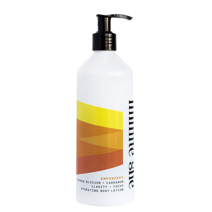 Infinite She Empowered Hydrating Body Lotion | Heavy-hitting Hydrators Include Shea Butter and Argan Oil | 14 oz / 397 g
