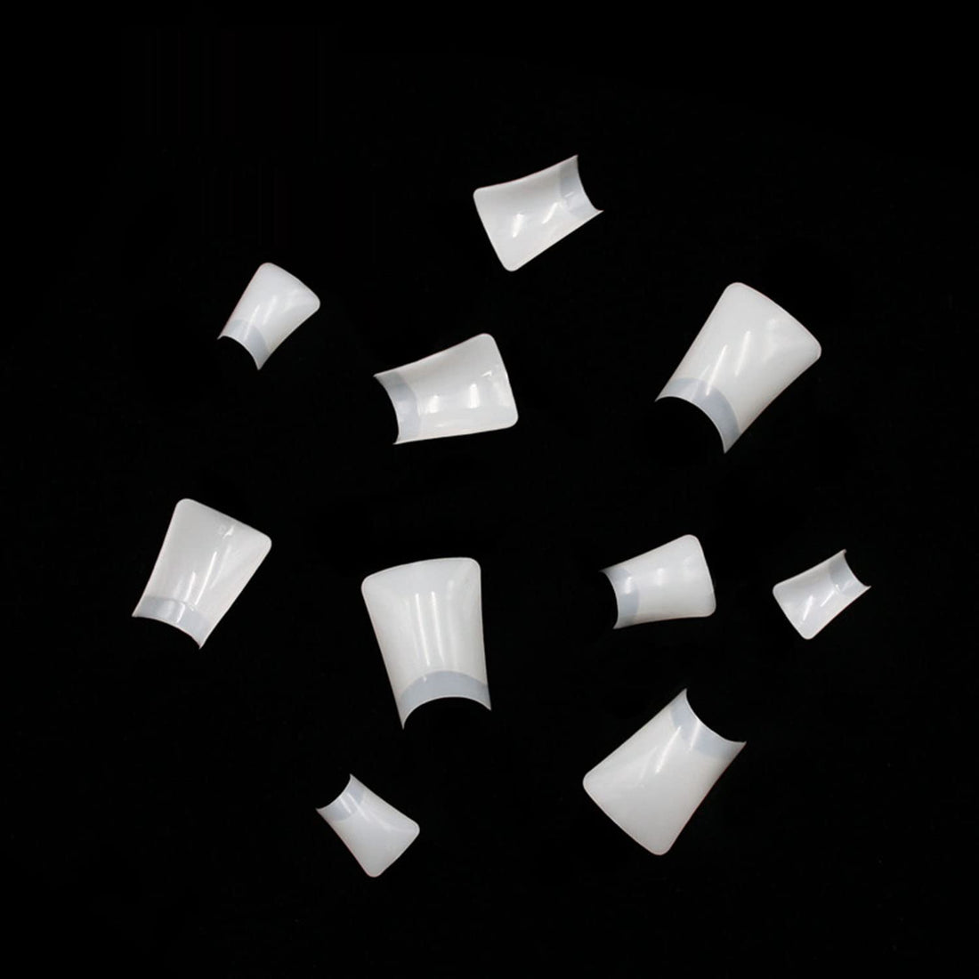 500 pcs Natural Color Duck Feet Style Nail Tips Wide French False Nail Tips Acrylic Nail by enForten