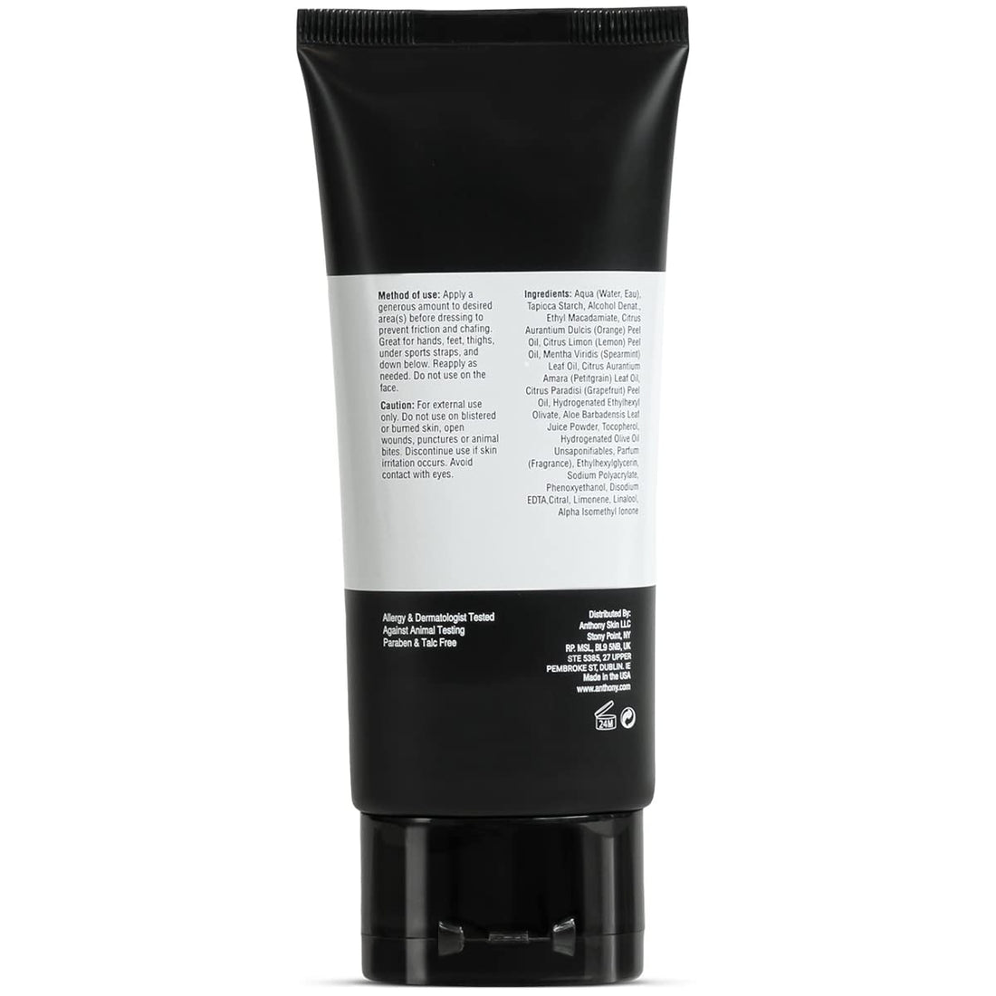 Anthony No Sweat Body Defense Deodorant for Men ââ‚¬â€œ (Pack of 2) Anti-Chafing, Anti-Itch Cream-to-Powder Lotion for Sweat and Body Odor Control ââ‚¬â€œ 3 Fl. Oz