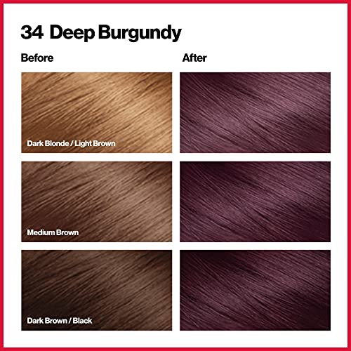 Revlon Colorsilk Beautiful Color for Unisex, #34 Deep Burgundy (Pack of 12)