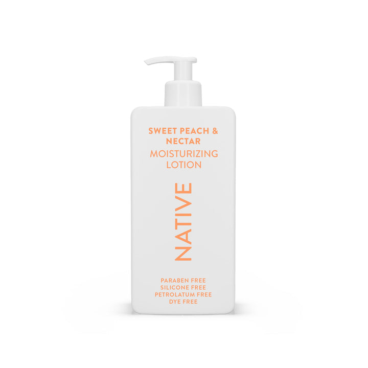 Native Body Lotion Contains Naturally Derived Plant-Based Moisturizers for Women and Men | Restores Dry Skin, Peach & Nectarine, 16.5 fl oz