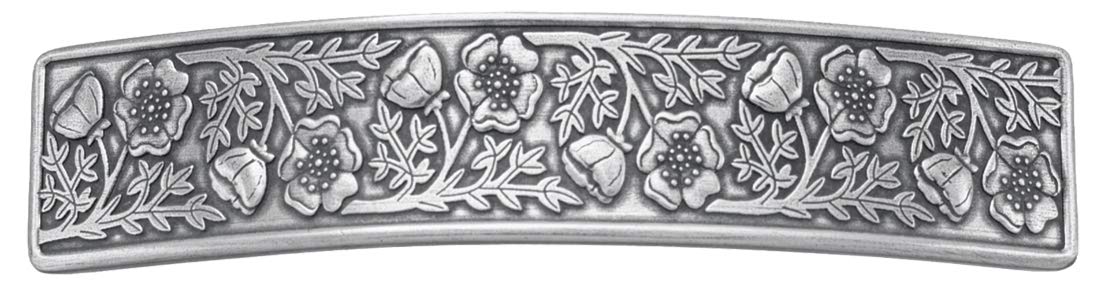 Danforth - Wild Rose Pewter Barrette - 3 1/2 inches - Handcrafted - Made in USA