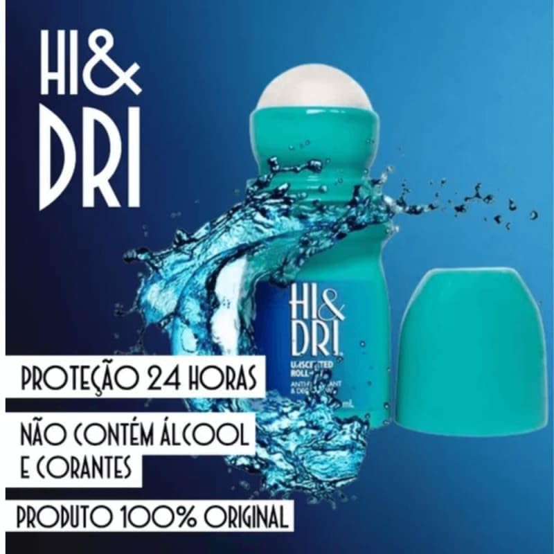 Revlon Hi & Dri Roll-On Anti-Perspirant Unscented, 1.7 Ounce
