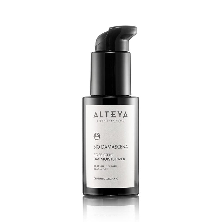 Alteya USDA Organic Day Face Moisturizer BioDamascena - With Organic Bulgarian Rose Oil, Anti-Aging, 50ml