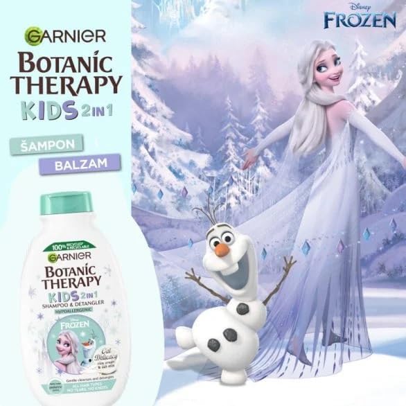 Garnier - BOTANIC THERAPY - Frozen Kids 2in1 Shampoo & Detangler - Rice cream and Oat milk - 250 ml