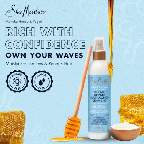 Shea Moisture Manuka Honey & Yogurt Hydrate + Repair Multi-Action Leave-In w/ Mafura & Baobab Oils Spray Treatment, Pack Of 1