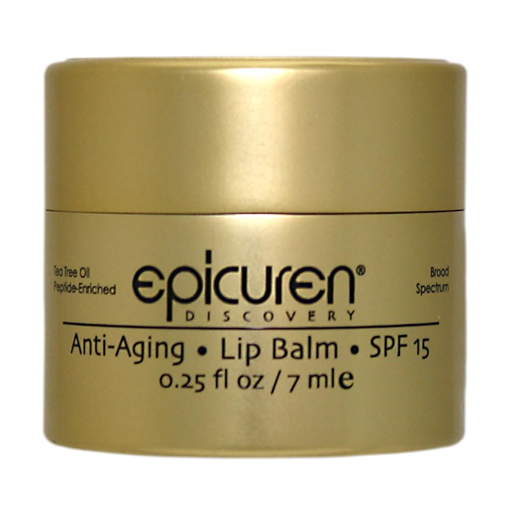 Epicuren Discovery Anti-Aging Lip Balm SPF 15, Tea Tree, 0.25 oz.
