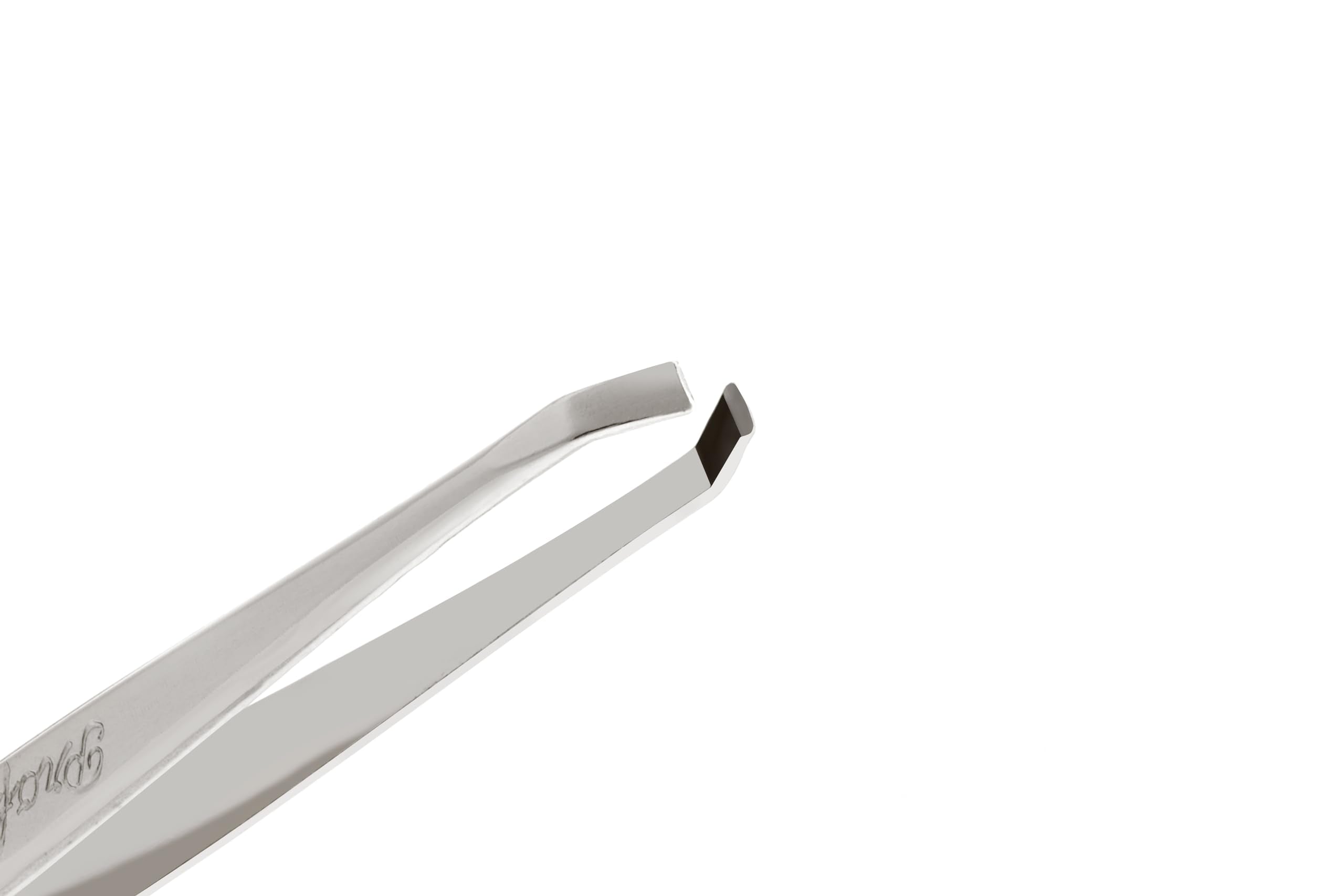 Solingen Stainless Steel Professional Slanted Tweezers, Best for Eyebrows Extensions, Facial Hair, Made in Germany