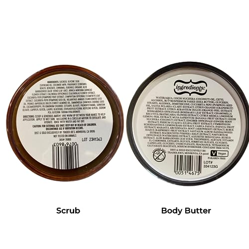Trader Joe's Pumpkin Body Scrub and Body Butter 8 oz each Set