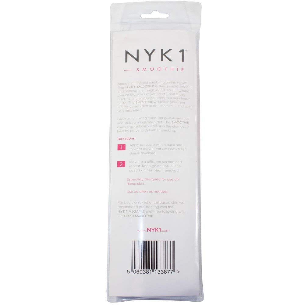 NYK1 SMOOTHIE Foot File Natural Curved Wood, Eliminates Dry Scratchy Hardened Dead Skin Instantly, Pedi File Foot Tool For Perfectly Soft Velvety Smooth Pedicure Finish Great Gift or Add on Item