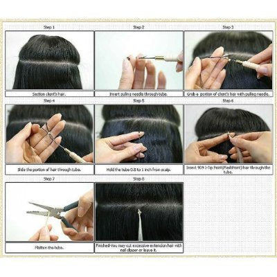 Attach Remover Pliers Clamp Tool for Micro Ring Link Tube Beads I Tip Stick Hair Extensions