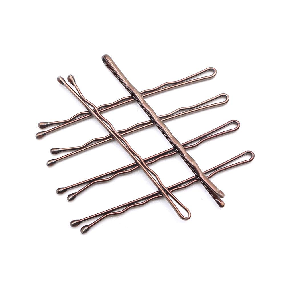 Dofash Dofash 260pcs 5CM/2in Bobby pins bulk strong hair clips for Hair Salon (Brown)