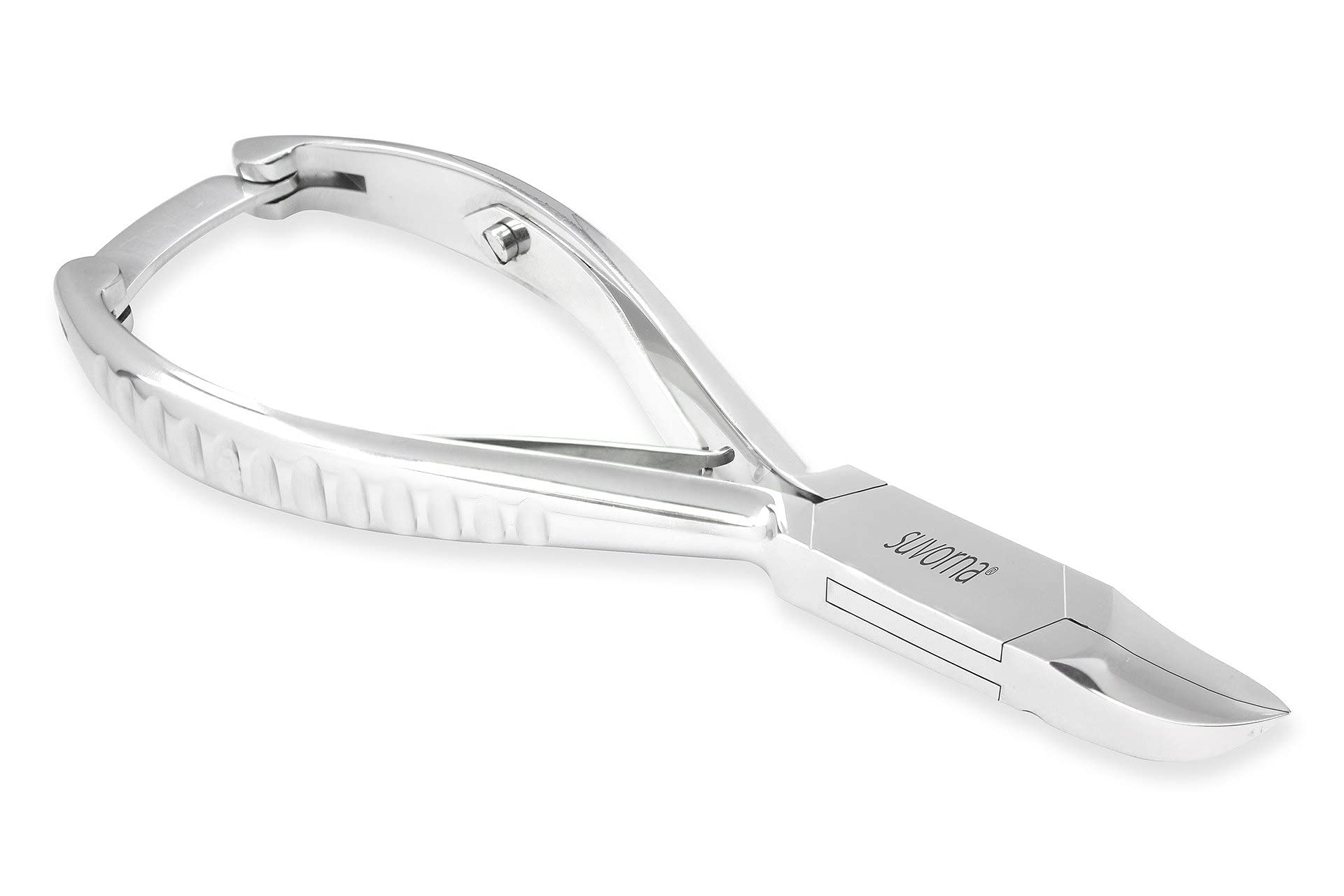 Suvorna Professional 5.5 Pedicure Thick Toenail Nipper with Curved Jaw and Back Lock 3109