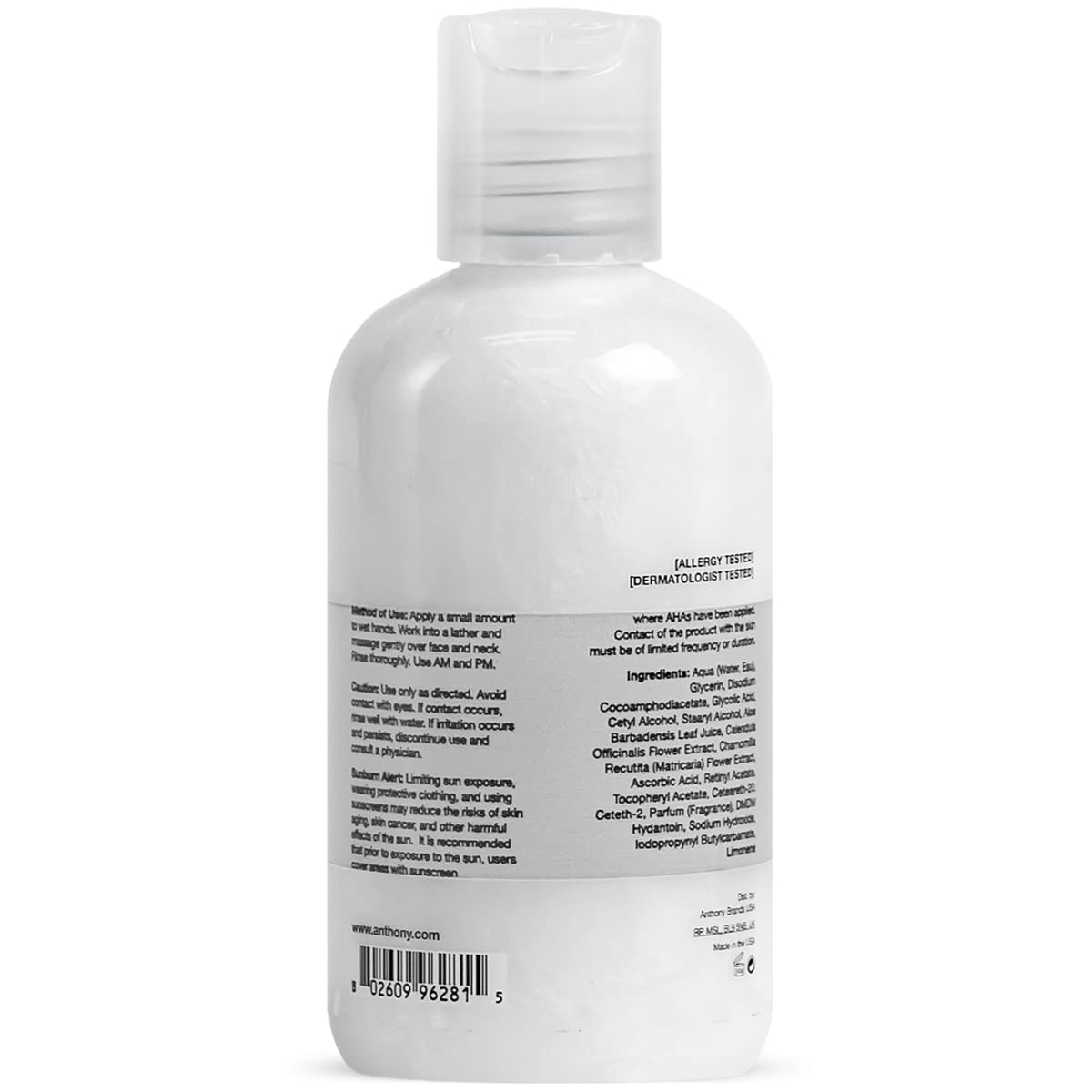 Anthony Glycolic Facial Cleanser, 2 oz.