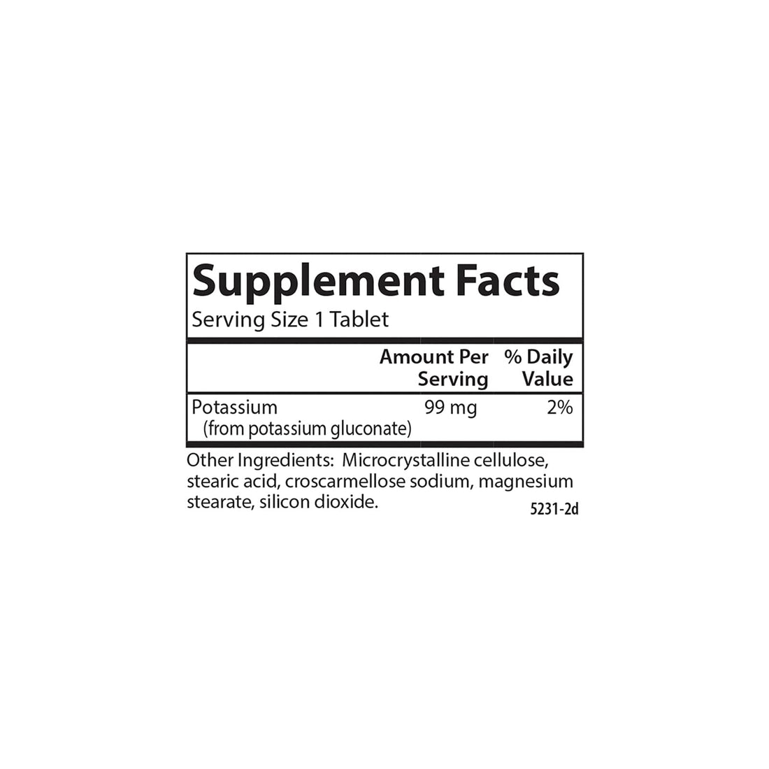 Carlson - Potassium, 99 mg, Promotes Nerve Health & Muscle Function, 100 Tablets