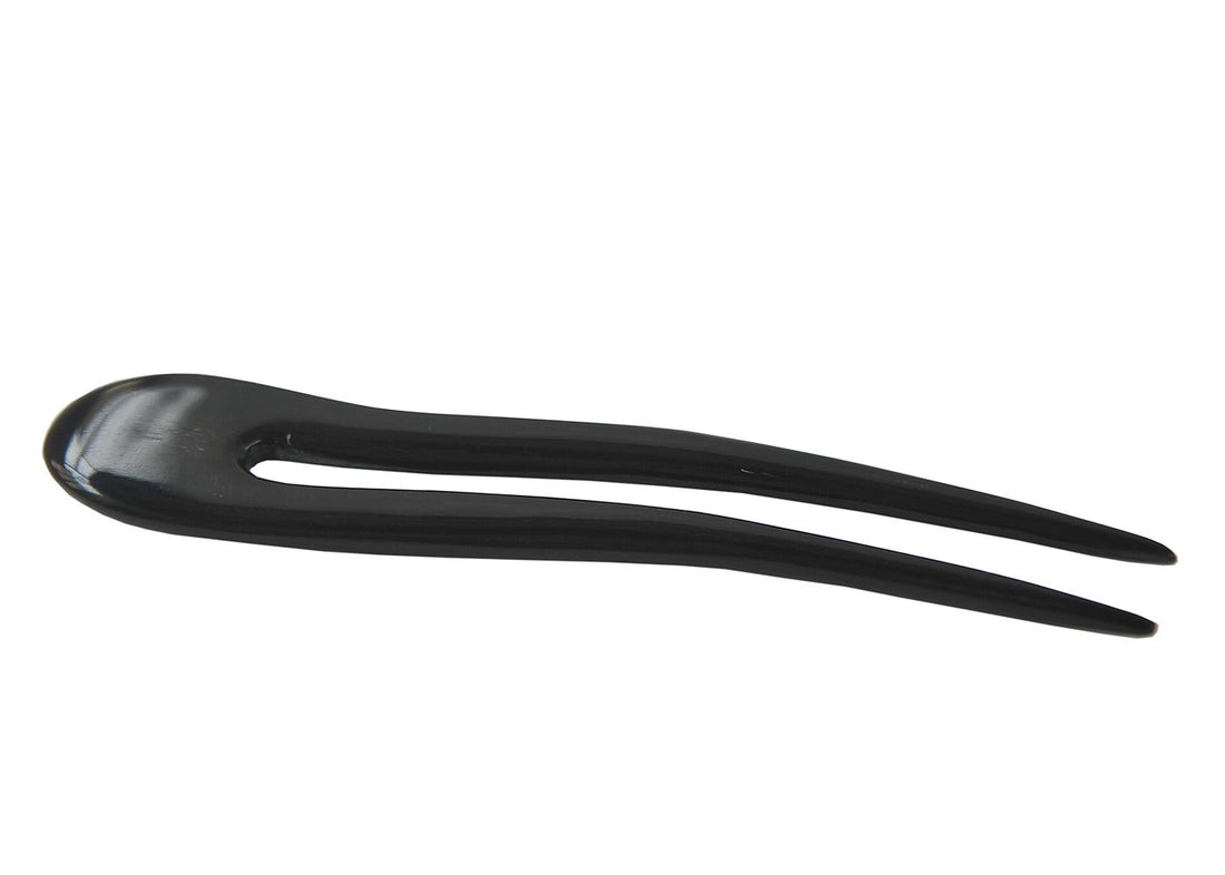 Marycrafts Black Wavy Simple Buffalo Horn Hair Fork, Hairfork, Hair Pin, Hairpin, Hair Accessory, Hair Toy Handmade 5