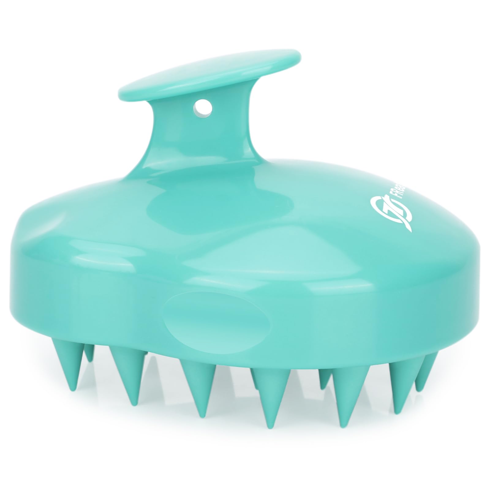 Green: Shampoo Brush Scalp Massager, FReatech [Wet & Dry] Hair Scalp Massage Brush Soft Silicone Comb for Men, Women, Kids and Pets - Green