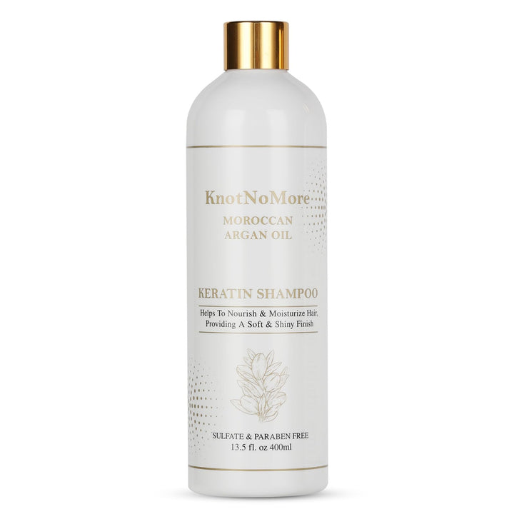 Knot No More Keratin Hair Treatment | Anti-Dandruff & Moisturizing Shampoo | Volumizing & Smoothing for Curly, Frizzy Hair | Sulfate & Paraben Free | All Hair Types
