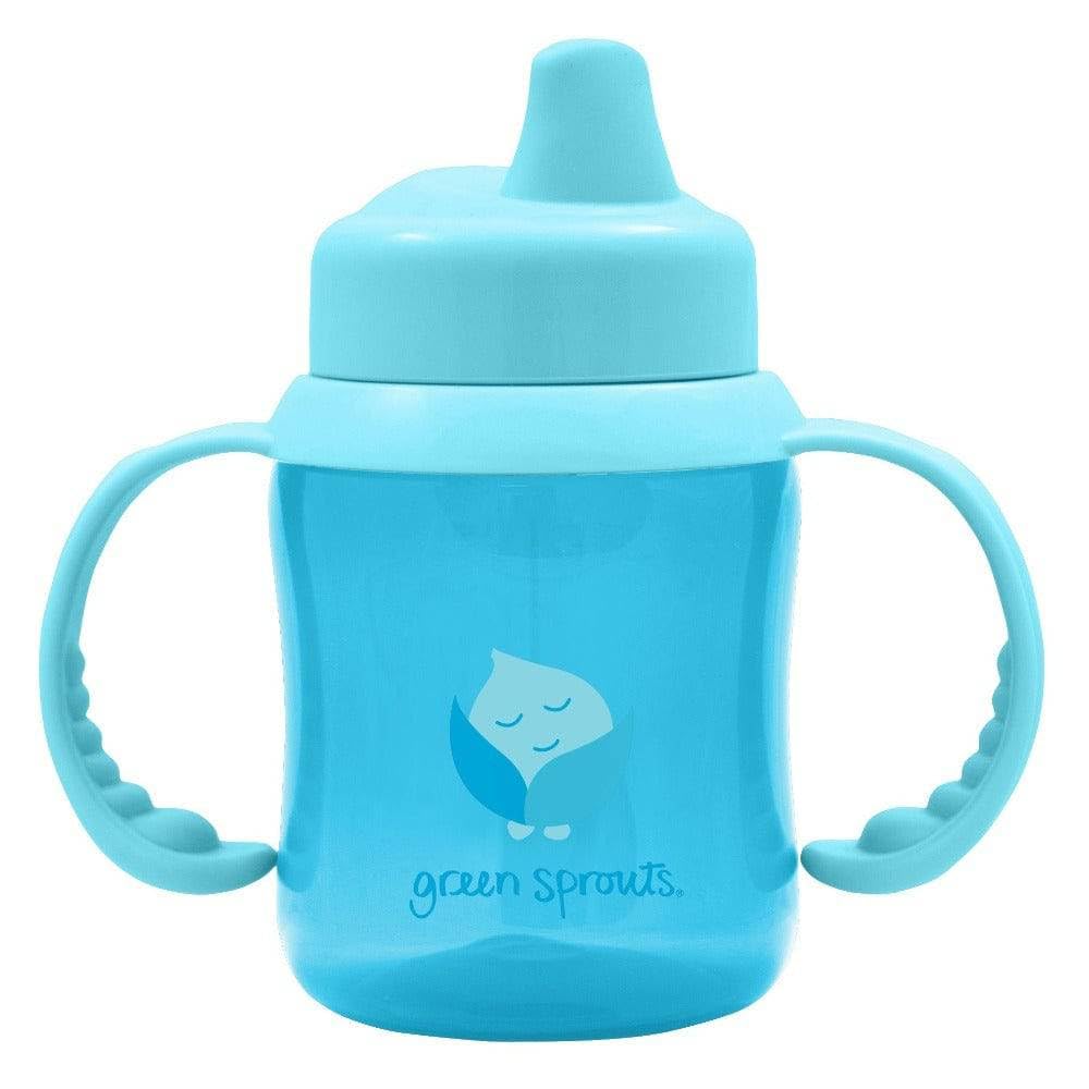 green sprouts Non-spill Sippy Cup | One-way valve for easy transition from bottle | Prevents leaks & encourages sucking, Firm spout made from safer plastic, Dishwasher safe