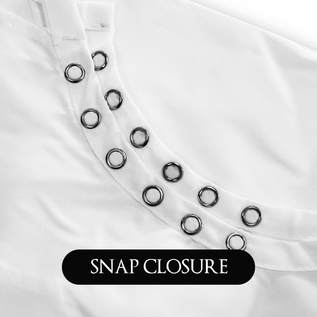 Betty Dain Super Size Hair Styling and Barber Cape, White, 50 Inch x 60 Inch, 0.6 Pound