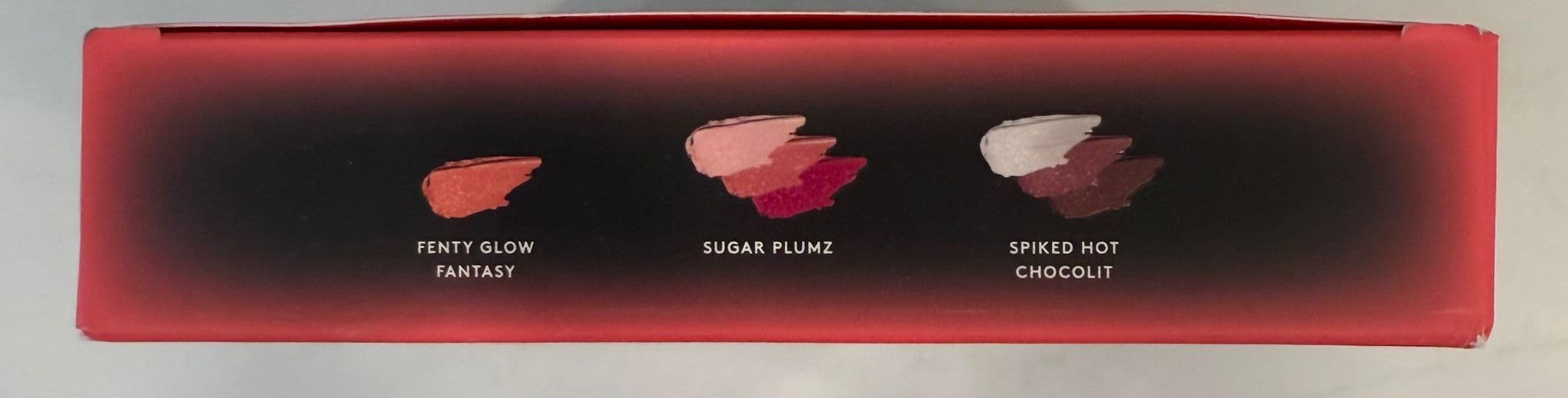 FENTY BEAUTY Glossy Posse VIII 3-Piece Lip Luminizer Set | Shades Fenty Glow Fantasy, Sugar Plumz, Spiked Hot Chocolit | 3 x 0.3 Fl Oz
