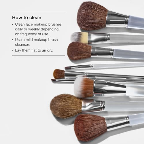 Clinique Face Powder Brush for Pressed + Loose Powder | Smooth, Even Finish + Buildable Coverage