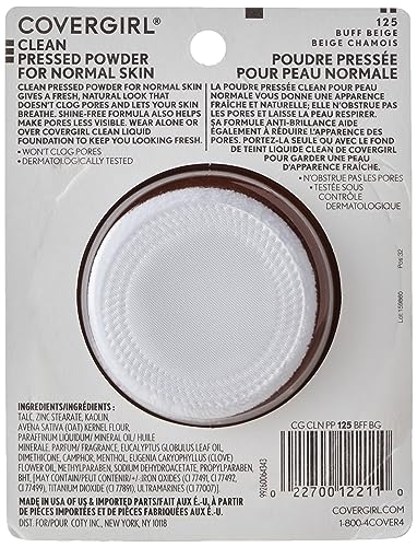 COVERGIRL Clean Pressed Powder, Classic Tan, 0.39 Ounce