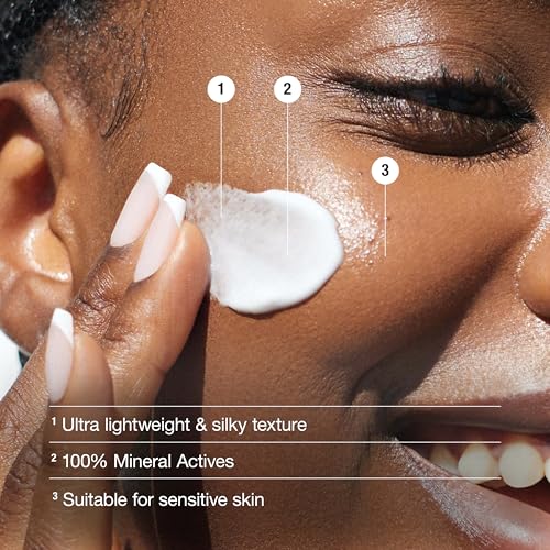 Neutrogena Ultra Sheer Face Liquid Mineral Sunscreen, Lightweight, Broad Spectrum SPF 70 Facial Sunscreen for Sensitive Skin Leaves a Silky, Non-Greasy Finish, Oxybenzone-Free, 1.4 fl. oz