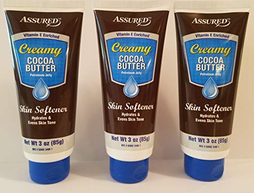 Creamy Cocoa Butter Petroleum Jelly Vitamin E Enriched, 3 oz (Pack of 3)
