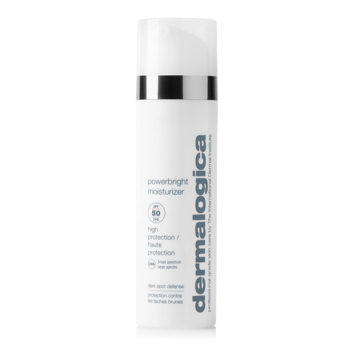 Dermalogica Powerbright Moisturizer SPF 50 Facial Sunscreen, Shields Skin Against Dark Spots with Niacinamide & Hyaluronic Acid, 1.7 Fl Oz