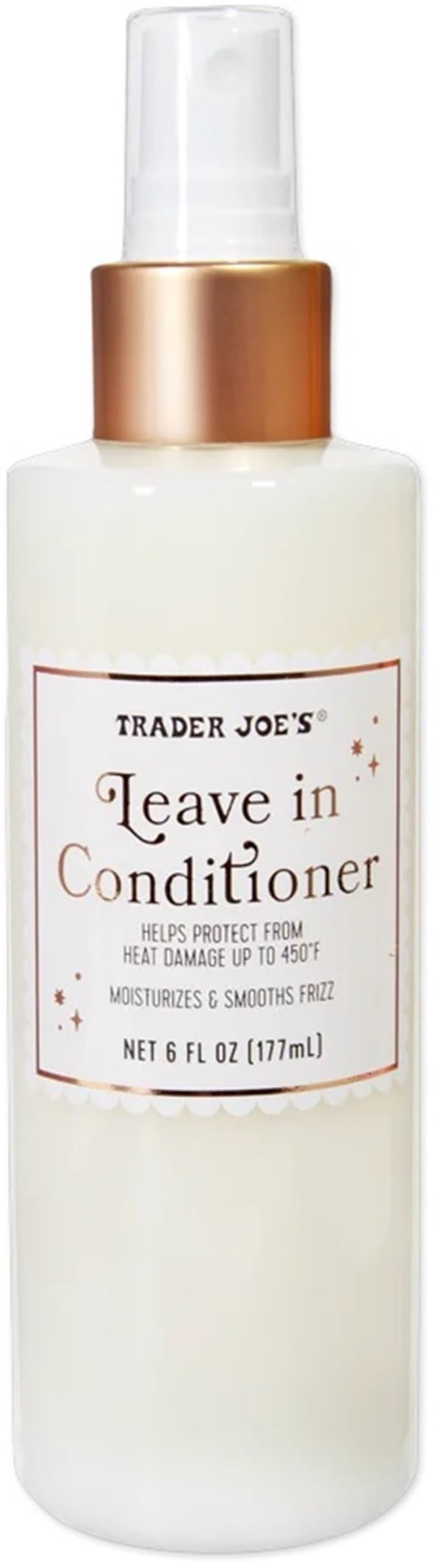 Trader Joes - Luxuriant Leave in Conditioner with Argan Oil, vitamin E, Evening Primrose 6 fl.oz (177ml) – Pack of 1