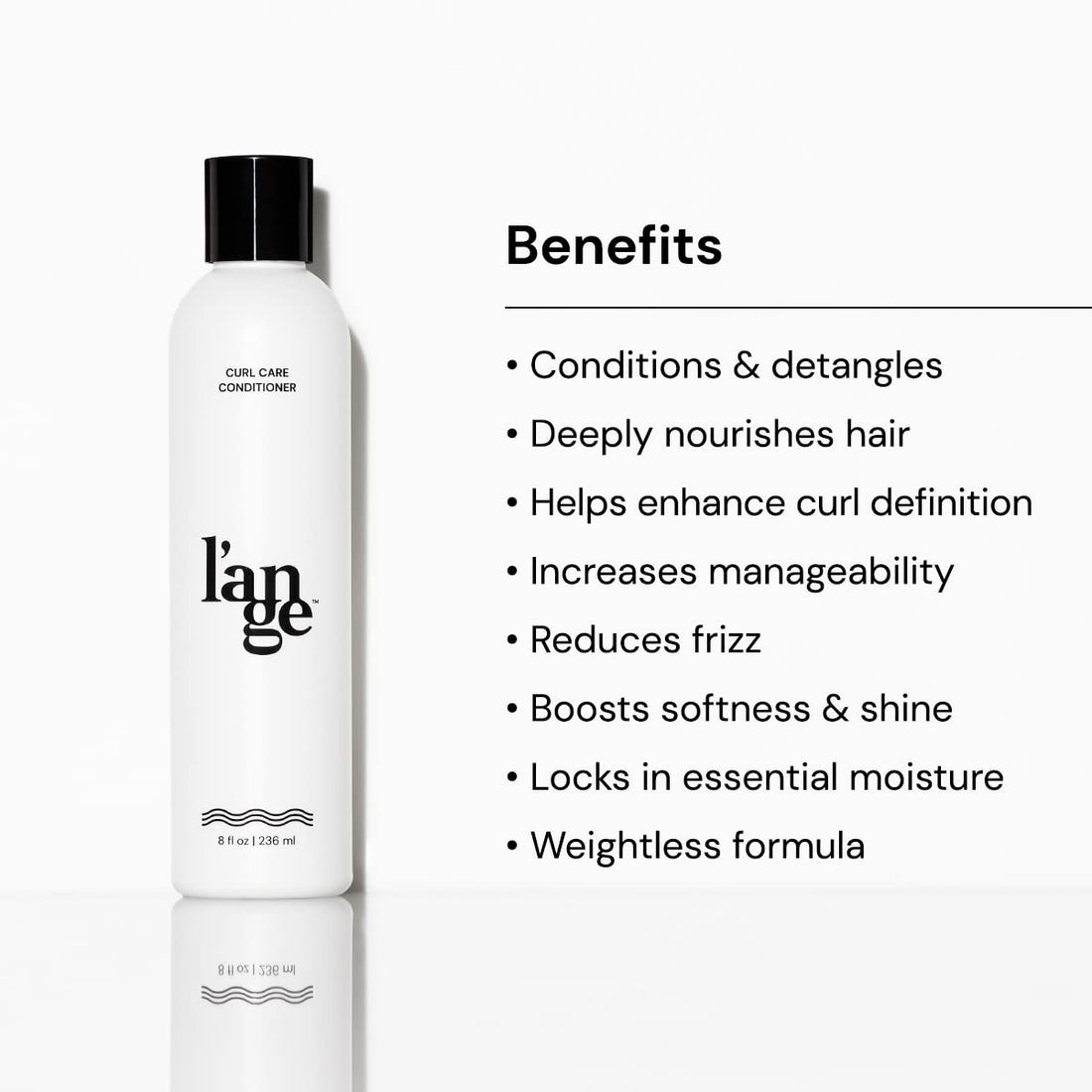 L'ANGE HAIR Curl Care Enhancing Conditioner | Best Conditioner for Curls | Nourishing & Moisturizing | Reduces Frizz | Boosts Bounce & Shine | Sulfate, Paraben & Silicone Free
