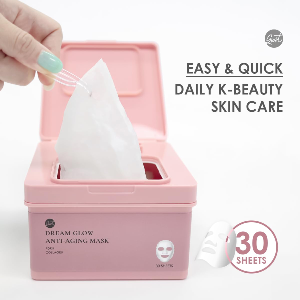 glowiest DREAM GLOW BEAUTY MASK (30ea) (Collagen+PRDN)