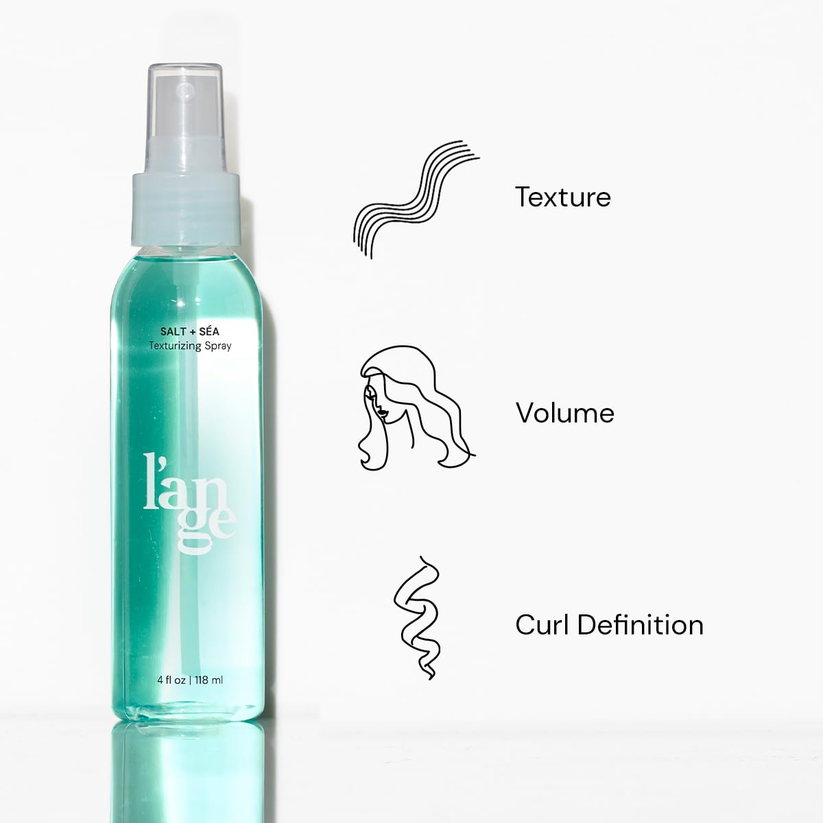L'ANGE HAIR Sea Salt Texturizing Spray For Effortless Beachy Waves & Volume | Mineral-infused Sea Salt Hair Spray For Touchable Hold & Long-lasting Shine | Fresh, Lightly Tropical Scent | 4 Fl Oz