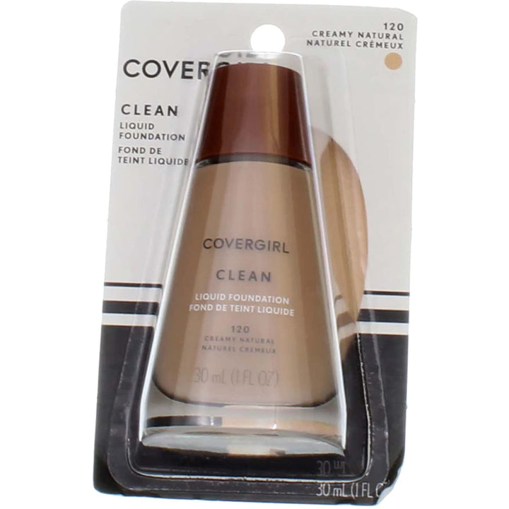 CoverGirl Clean Liquid Foundation, # 120 Creamy Natural, 1 Ounce