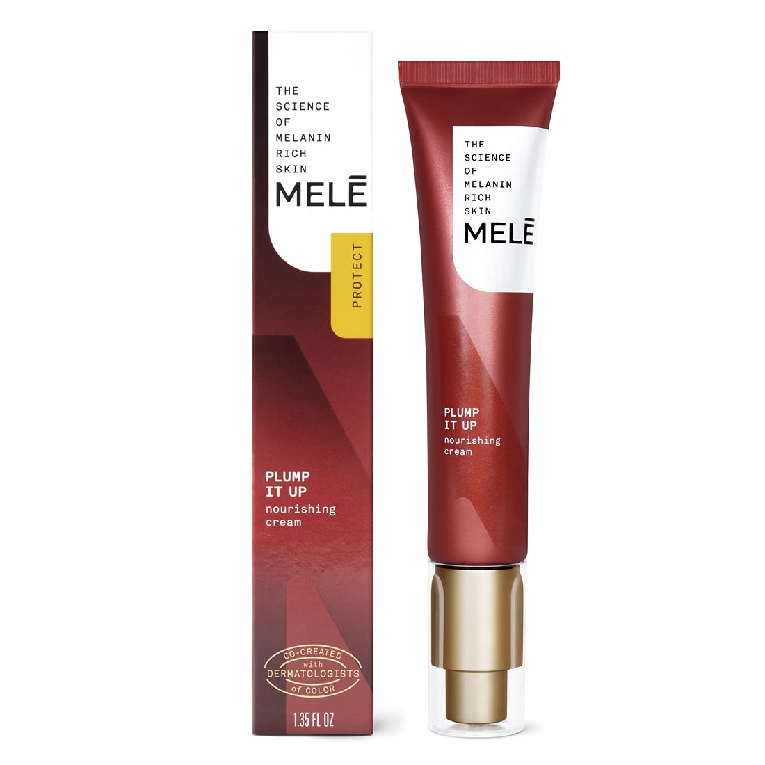 MELE Nourishing Cream For Dry Skin in Need of Extra Hydration Plump It Up With Niacinamide, Vitamin B, and Lightweight Skin Conditioning Agents, 1.35 Oz