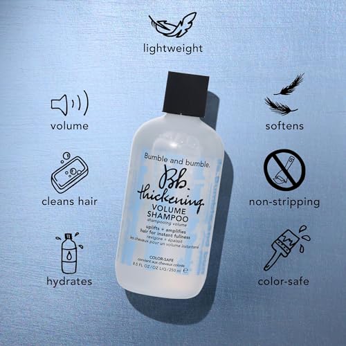 Bumble and bumble. Thickening Volumizing Shampoo | For Instant Fullness | Moisturizing | Color Safe | Straight to Wavy, 8.5 Fl Oz