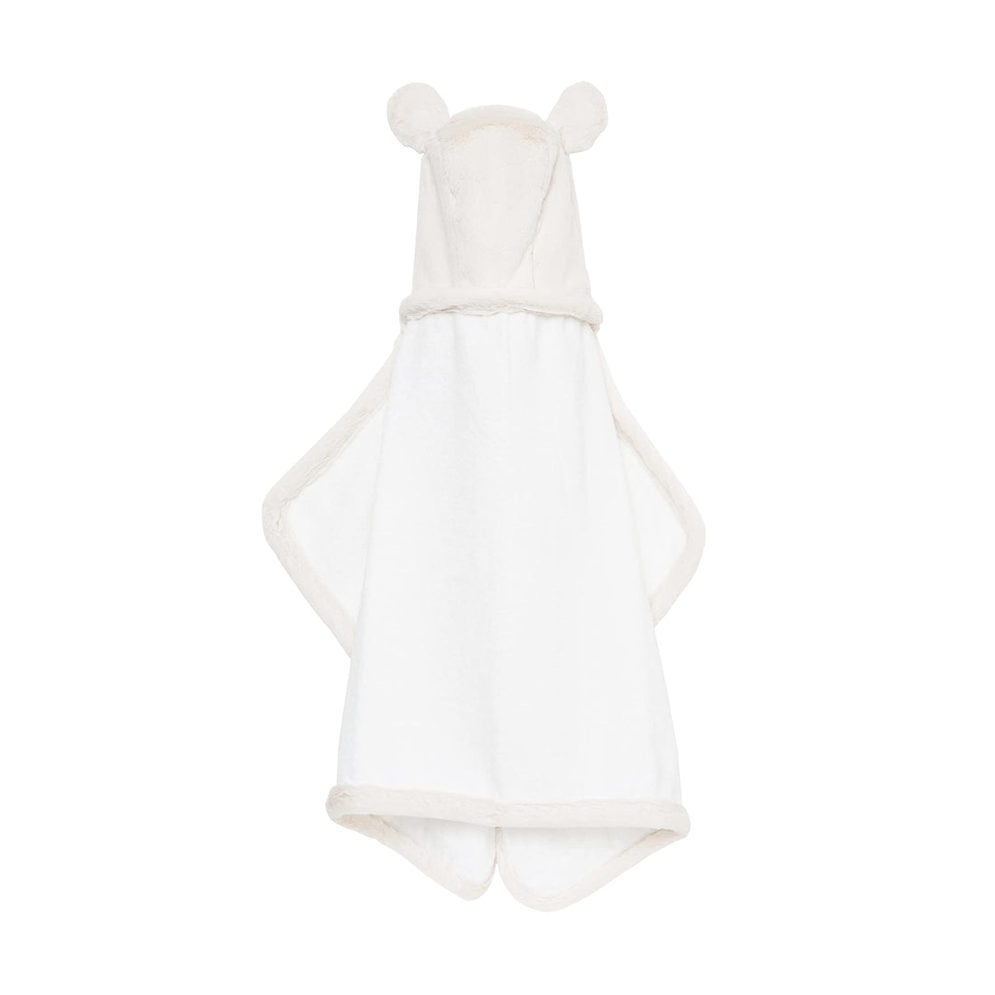 Little Giraffe Luxe Baby Towel with Ears, 24 x 41, Cream