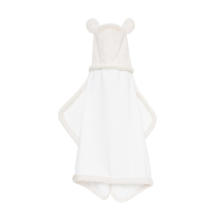 Little Giraffe Luxe Baby Towel with Ears, 24 x 41, Cream