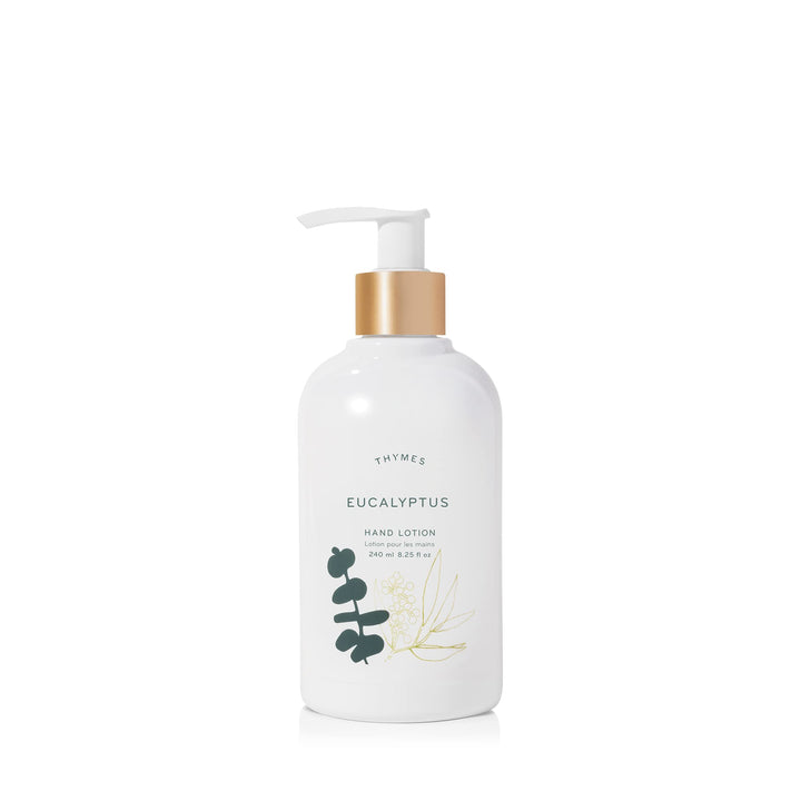 Thymes - Eucalyptus Hand Lotion With Pump - With Moisturizing Shea Butter And Vitamin E - 8.25 Oz