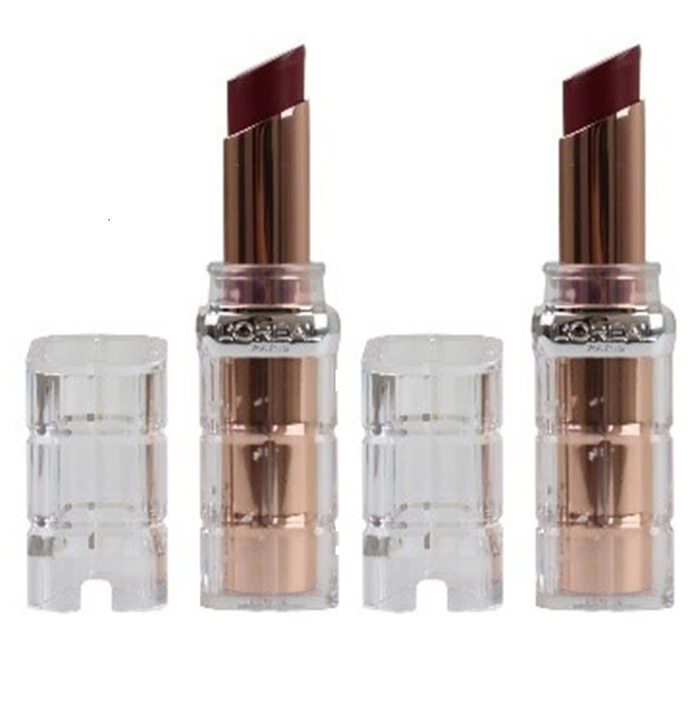 Pack of 2 L'Oreal Paris Colour Riche Plump and Shine Lipstick, Wild Fig Plump #108