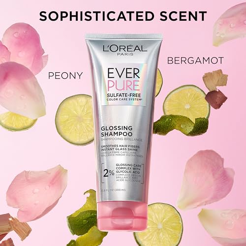 L'Oreal Paris Glossing Lamination Hair Mask with Glycolic Acid, Hair Treatment for Lasting Shine and Smoothness for Dull, Dry Hair, EverPure, 5.1 Fl Oz