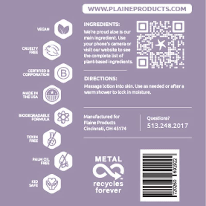 Eco-Friendly Body Lotion - Citrus Lavender - Sensitive Skin, 16 oz (Refillable Bottle with Pump)